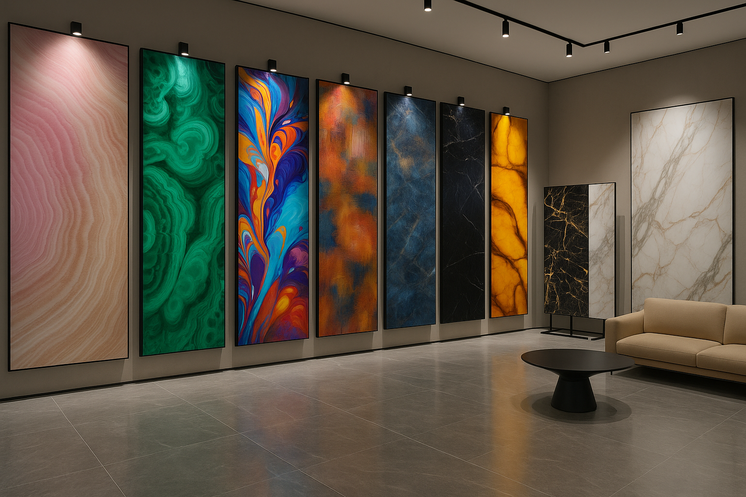 Placa aplicada em ambiente